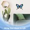 G128 Butterfly Metal Wall Art Decor | Blue and Purple Butterfly Indoor Outdoor Wall Art Hanging Decor for Bedroom, Living Room, Garden, Patio